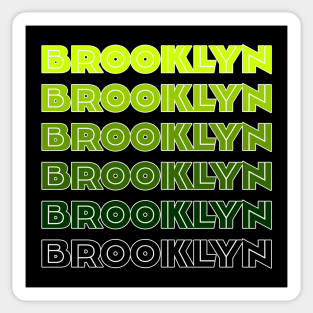 Green Brooklyn Sticker